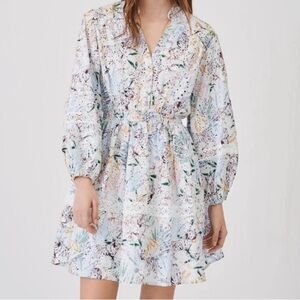 Avantlook Embroidered Eyelet Midi Dress cottagecore dainty feminine